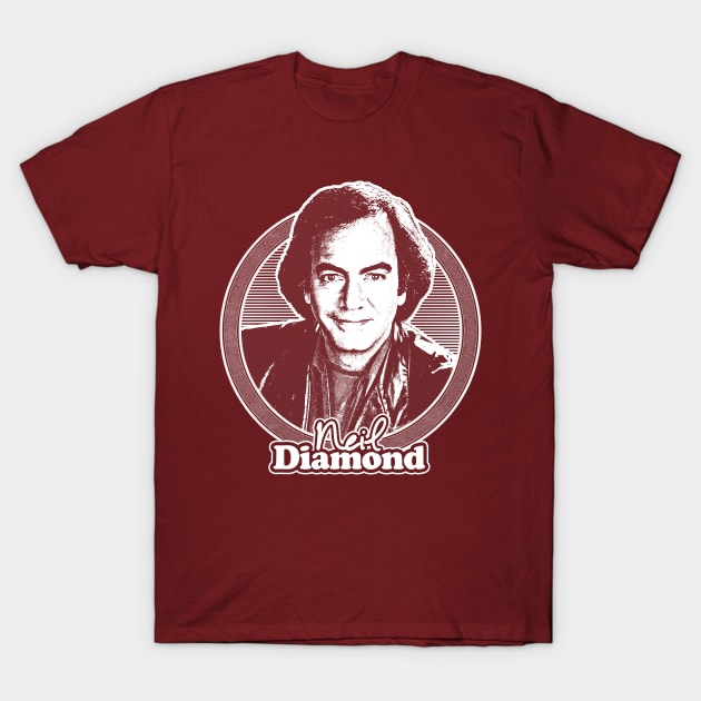 Neil Diamond // Retro 70s Fan Design T-Shirt by DankFutura